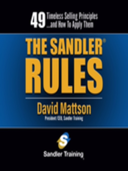Title details for The Sandler Rules by David Mattson - Available